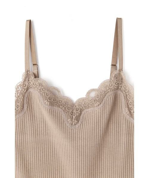 ＊＊N.Natural Beauty Basic / エヌ ナチュラルビューティーベーシック カットソー | リブタンクトップ　レース付きキャミソール | 詳細2