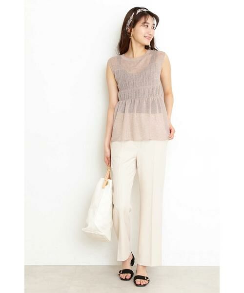 ＊＊N.Natural Beauty Basic / エヌ ナチュラルビューティーベーシック ニット・セーター | シャーリングチュニックニット | 詳細18