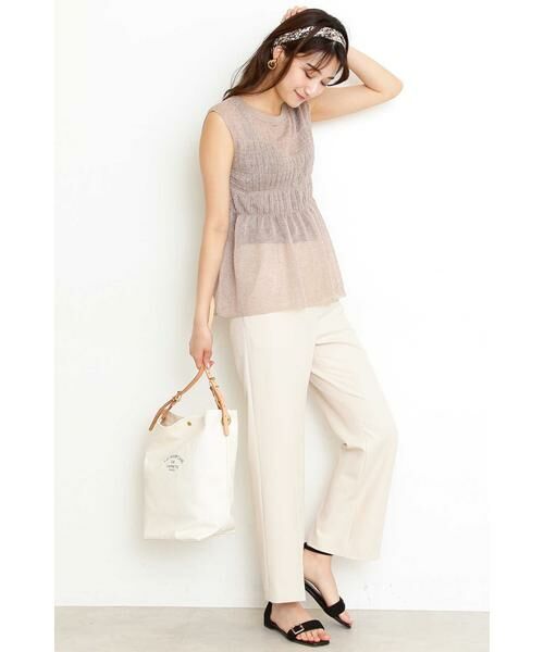 ＊＊N.Natural Beauty Basic / エヌ ナチュラルビューティーベーシック ニット・セーター | シャーリングチュニックニット | 詳細19