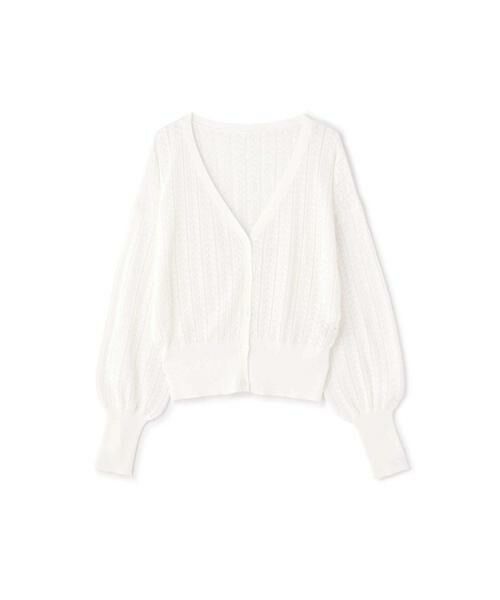 ＊＊N.Natural Beauty Basic / エヌ ナチュラルビューティーベーシック カーディガン・ボレロ | レース柄ニットカーディガン | 詳細5