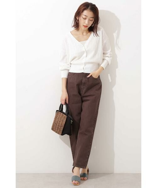 ＊＊N.Natural Beauty Basic / エヌ ナチュラルビューティーベーシック カーディガン・ボレロ | レース柄ニットカーディガン | 詳細6