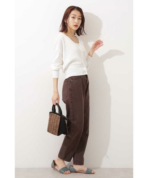 ＊＊N.Natural Beauty Basic / エヌ ナチュラルビューティーベーシック カーディガン・ボレロ | レース柄ニットカーディガン | 詳細7