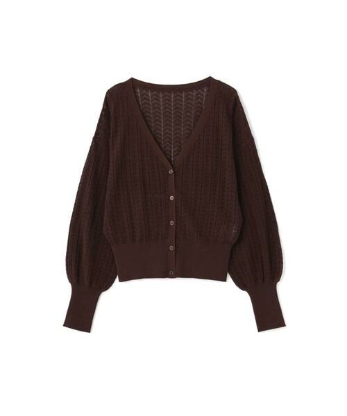 ＊＊N.Natural Beauty Basic / エヌ ナチュラルビューティーベーシック カーディガン・ボレロ | レース柄ニットカーディガン | 詳細9