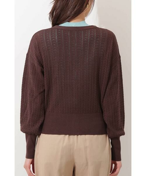 ＊＊N.Natural Beauty Basic / エヌ ナチュラルビューティーベーシック カーディガン・ボレロ | レース柄ニットカーディガン | 詳細15