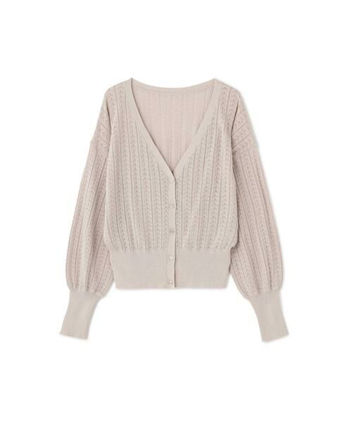 ＊＊N.Natural Beauty Basic / エヌ ナチュラルビューティーベーシック カーディガン・ボレロ | レース柄ニットカーディガン | 詳細17