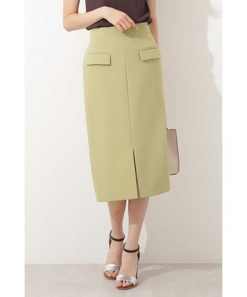 ＊＊N.Natural Beauty Basic / エヌ ナチュラルビューティーベーシック スカート | フラップポケットスカート（イエロー）