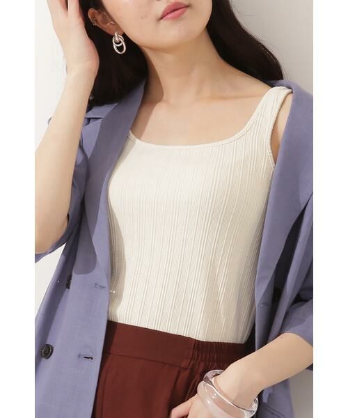 ＊＊N.Natural Beauty Basic / エヌ ナチュラルビューティーベーシック カットソー | リブインナー（エクリュ）