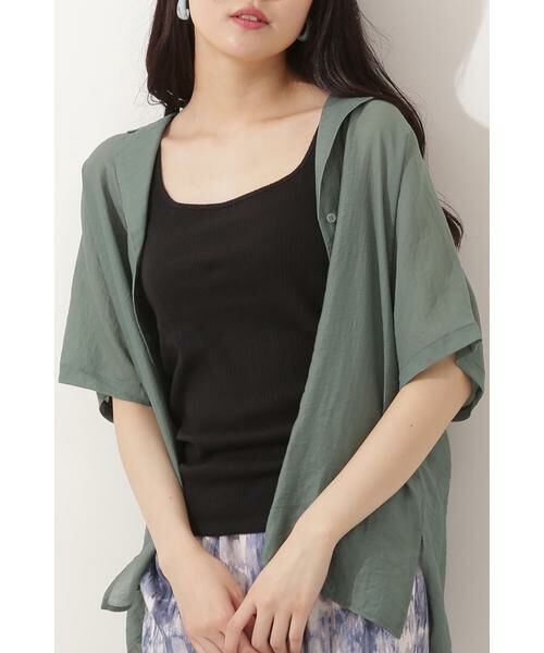 ＊＊N.Natural Beauty Basic / エヌ ナチュラルビューティーベーシック カットソー | リブインナー（ブラック）