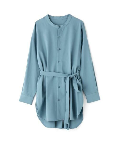 ＊＊N.Natural Beauty Basic / エヌ ナチュラルビューティーベーシック シャツ・ブラウス | リボンブラウジングバンドカラーシャツ | 詳細1