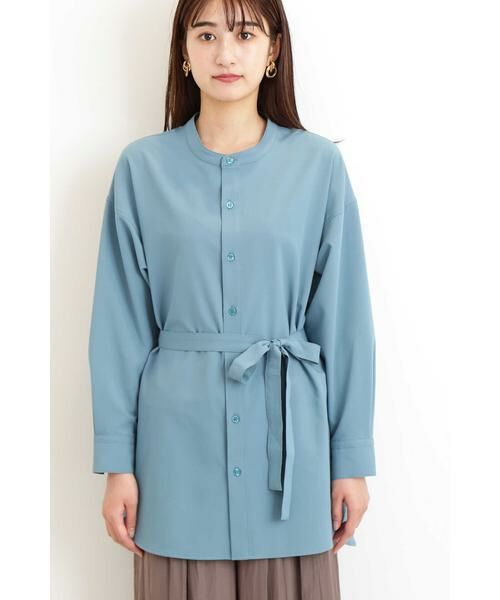 ＊＊N.Natural Beauty Basic / エヌ ナチュラルビューティーベーシック シャツ・ブラウス | リボンブラウジングバンドカラーシャツ | 詳細5