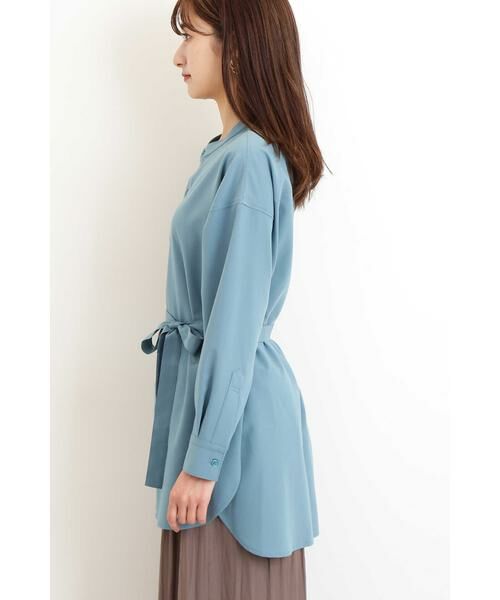 ＊＊N.Natural Beauty Basic / エヌ ナチュラルビューティーベーシック シャツ・ブラウス | リボンブラウジングバンドカラーシャツ | 詳細6