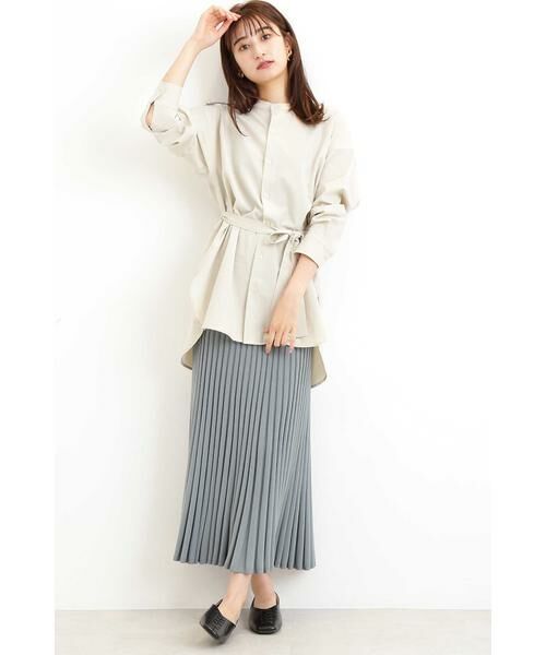 ＊＊N.Natural Beauty Basic / エヌ ナチュラルビューティーベーシック シャツ・ブラウス | リボンブラウジングバンドカラーシャツ | 詳細13