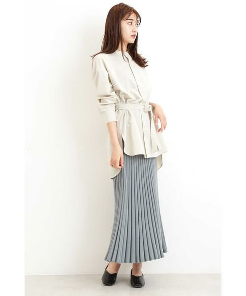 ＊＊N.Natural Beauty Basic / エヌ ナチュラルビューティーベーシック シャツ・ブラウス | リボンブラウジングバンドカラーシャツ | 詳細14