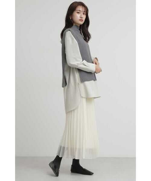 ＊＊N.Natural Beauty Basic / エヌ ナチュラルビューティーベーシック シャツ・ブラウス | リボンブラウジングバンドカラーシャツ | 詳細15