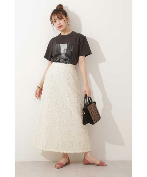 ＊＊N.Natural Beauty Basic / エヌ ナチュラルビューティーベーシック スカート | フェザーナロースカート | 詳細4