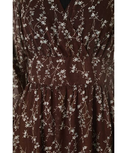 ＊＊N.Natural Beauty Basic / エヌ ナチュラルビューティーベーシック ワンピース | シフォンフラワードビーワンピース | 詳細15