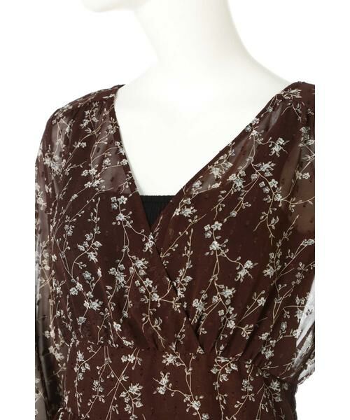 ＊＊N.Natural Beauty Basic / エヌ ナチュラルビューティーベーシック ワンピース | シフォンフラワードビーワンピース | 詳細13