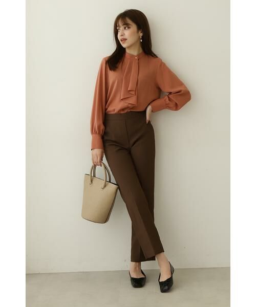 **N.Natural Beauty Basic / エヌ ナチュラルビューティーベーシック シャツ・ブラウス | ボウタイ風ロングスリーブブラウス | 詳細10