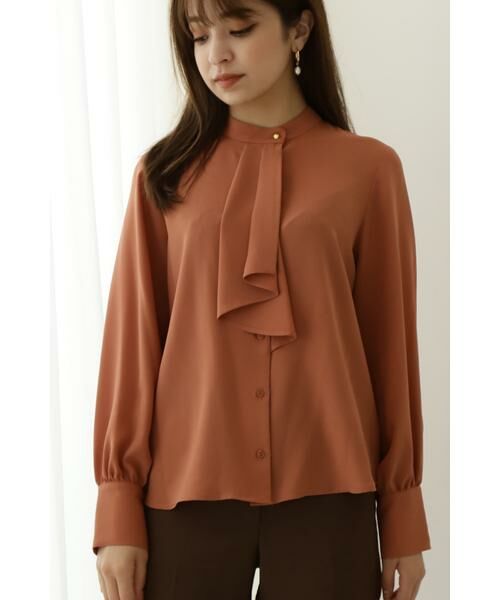 **N.Natural Beauty Basic / エヌ ナチュラルビューティーベーシック シャツ・ブラウス | ボウタイ風ロングスリーブブラウス | 詳細13