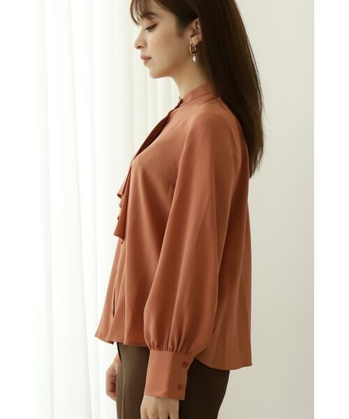 **N.Natural Beauty Basic / エヌ ナチュラルビューティーベーシック シャツ・ブラウス | ボウタイ風ロングスリーブブラウス | 詳細14