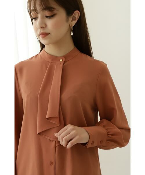 **N.Natural Beauty Basic / エヌ ナチュラルビューティーベーシック シャツ・ブラウス | ボウタイ風ロングスリーブブラウス | 詳細16