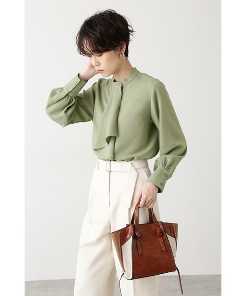 **N.Natural Beauty Basic / エヌ ナチュラルビューティーベーシック シャツ・ブラウス | ボウタイ風ロングスリーブブラウス | 詳細28