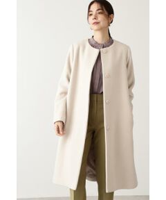 アンゴラビーバークルーネックコート