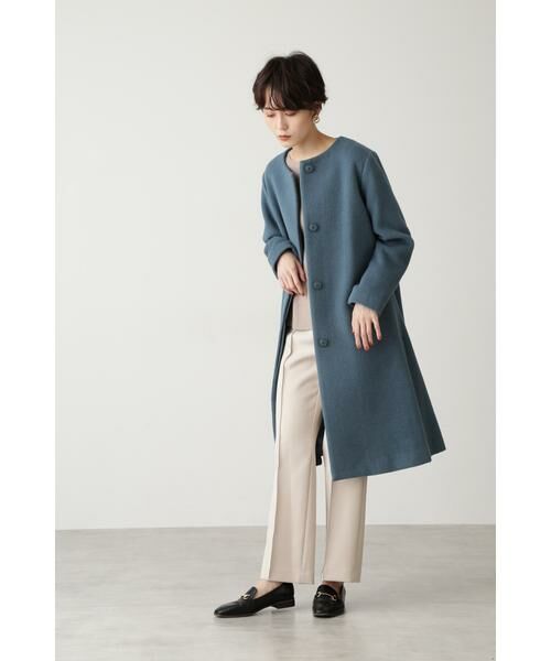 ＊＊N.Natural Beauty Basic / エヌ ナチュラルビューティーベーシック アウター | アンゴラビーバークルーネックコート | 詳細4