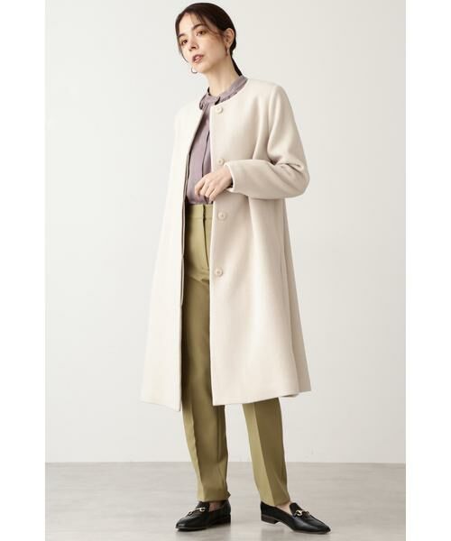 ＊＊N.Natural Beauty Basic / エヌ ナチュラルビューティーベーシック アウター | アンゴラビーバークルーネックコート | 詳細7