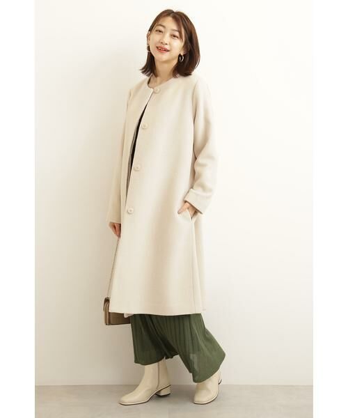 ＊＊N.Natural Beauty Basic / エヌ ナチュラルビューティーベーシック アウター | アンゴラビーバークルーネックコート | 詳細8