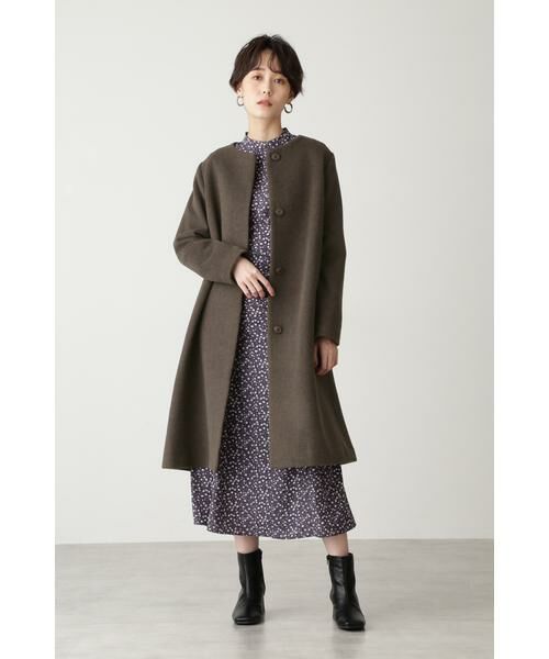 ＊＊N.Natural Beauty Basic / エヌ ナチュラルビューティーベーシック アウター | アンゴラビーバークルーネックコート | 詳細11