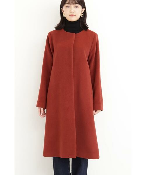 ＊＊N.Natural Beauty Basic / エヌ ナチュラルビューティーベーシック アウター | アンゴラビーバークルーネックコート | 詳細17