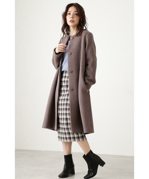 ＊＊N.Natural Beauty Basic / エヌ ナチュラルビューティーベーシック アウター | アンゴラビーバークルーネックコート | 詳細23