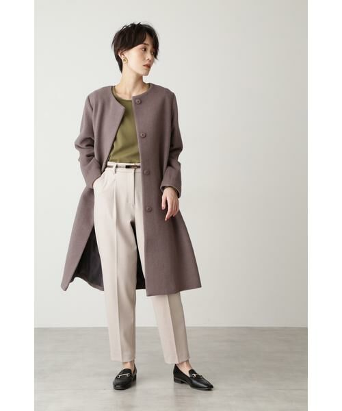 ＊＊N.Natural Beauty Basic / エヌ ナチュラルビューティーベーシック アウター | アンゴラビーバークルーネックコート | 詳細25