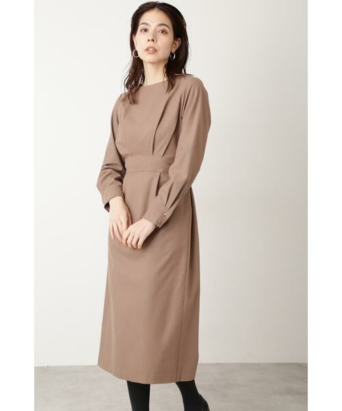 セール ウエストマークストレートワンピース ワンピース N Natural Beauty Basic エヌ ナチュラルビューティーベーシック ファッション通販 タカシマヤファッションスクエア
