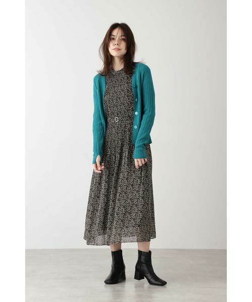 ＊＊N.Natural Beauty Basic / エヌ ナチュラルビューティーベーシック ワンピース | 小花柄プリーツワンピース | 詳細8