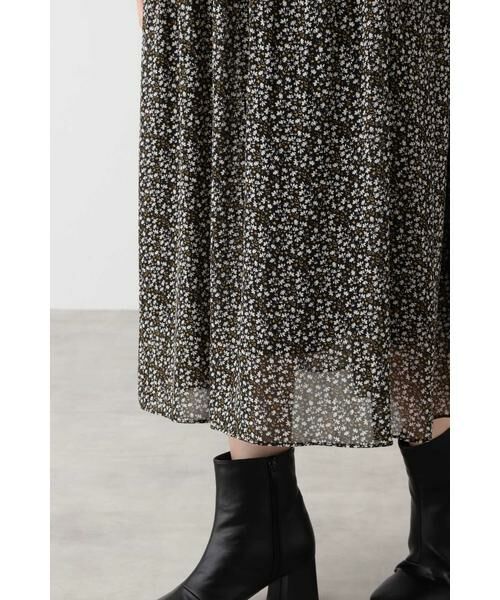 ＊＊N.Natural Beauty Basic / エヌ ナチュラルビューティーベーシック ワンピース | 小花柄プリーツワンピース | 詳細12