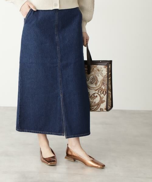 **N.Natural Beauty Basic / エヌ ナチュラルビューティーベーシック スカート | タイトマキシデニムスカート | 詳細2