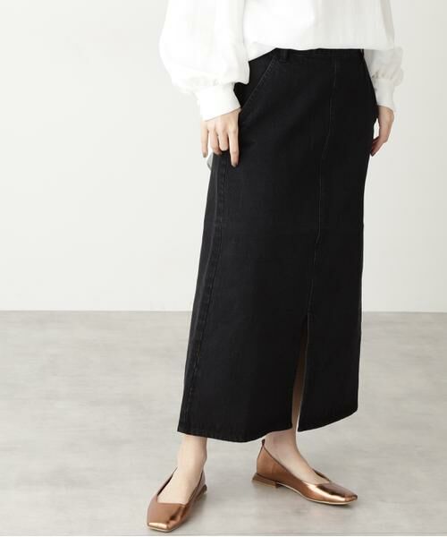 **N.Natural Beauty Basic / エヌ ナチュラルビューティーベーシック スカート | タイトマキシデニムスカート | 詳細8