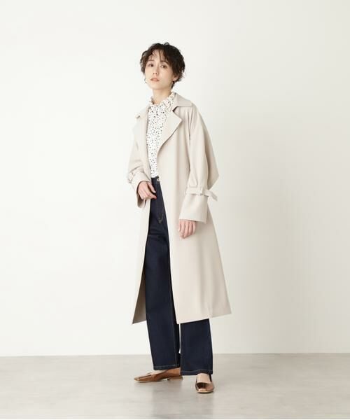 ＊＊N.Natural Beauty Basic / エヌ ナチュラルビューティーベーシック アウター | ドレープヨークトレンチコート | 詳細3