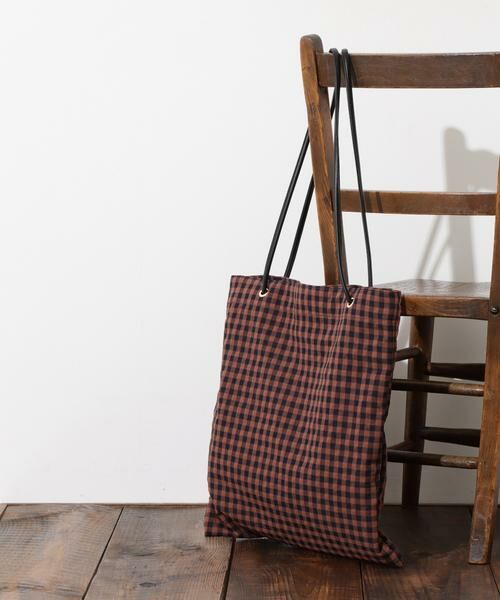 **N.Natural Beauty Basic / エヌ ナチュラルビューティーベーシック トートバッグ | 水玉トートバッグ(ギンガム2)