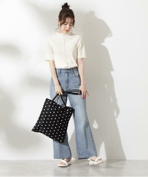 **N.Natural Beauty Basic / エヌ ナチュラルビューティーベーシック トートバッグ | 水玉トートバッグ | 詳細12