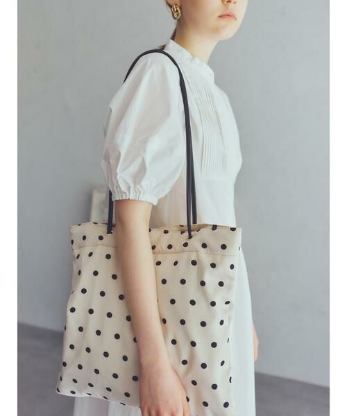 Merci 水玉模様　トートバッグ　2025SS 新品未使用 水玉模様トートバッグ（イラスト付き） - メルカリ