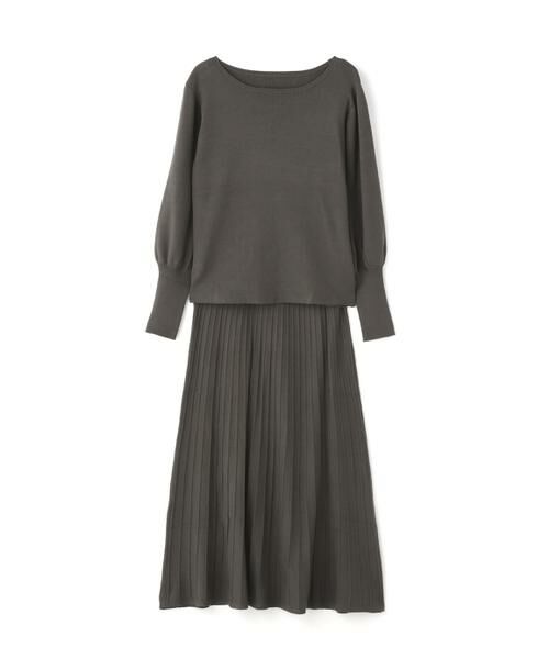 **N.Natural Beauty Basic / エヌ ナチュラルビューティーベーシック ワンピース | ボートネックニットセットアップ | 詳細6