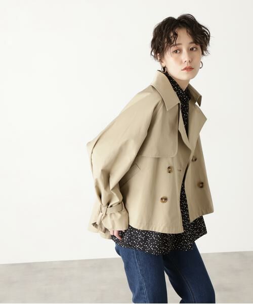 ショートトレンチコート （アウター）｜＊＊N.Natural Beauty Basic