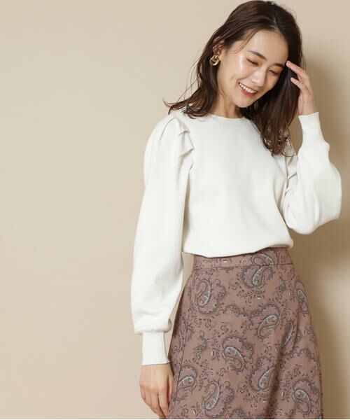 ＊＊N.Natural Beauty Basic / エヌ ナチュラルビューティーベーシック ニット・セーター | 総針パフスリーブニット | 詳細4