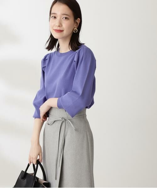 ＊＊N.Natural Beauty Basic / エヌ ナチュラルビューティーベーシック ニット・セーター | 総針パフスリーブニット | 詳細18