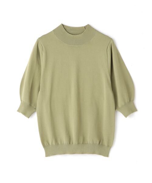 ＊＊N.Natural Beauty Basic / エヌ ナチュラルビューティーベーシック ニット・セーター | プレーティング天竺ボトルネックパフ袖ニット | 詳細9