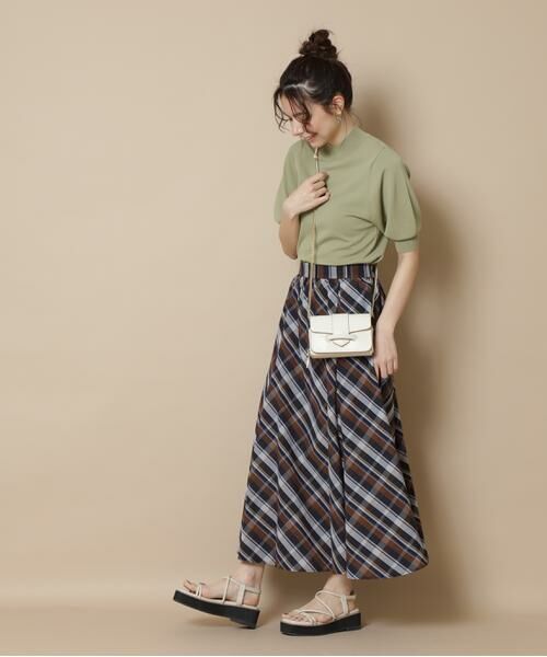 ＊＊N.Natural Beauty Basic / エヌ ナチュラルビューティーベーシック ニット・セーター | プレーティング天竺ボトルネックパフ袖ニット | 詳細13