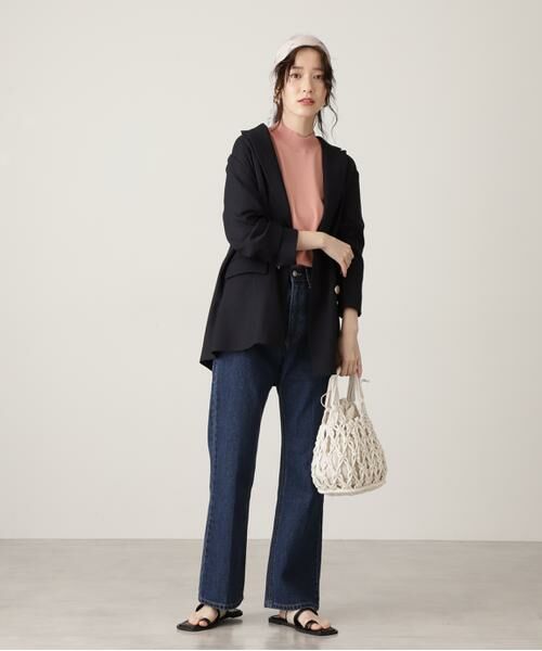 ＊＊N.Natural Beauty Basic / エヌ ナチュラルビューティーベーシック ニット・セーター | プレーティング天竺ボトルネックパフ袖ニット | 詳細16